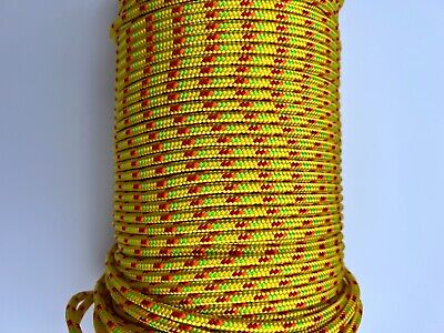 Dyneema Dyneema super Lite rope 10 metres x 4mm  Yellow/green with fleck in colour new 