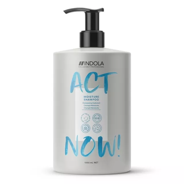 Shampoo para el Cabello Seca Crema Hidratante INDOLA Act Now! moisture 1000ml