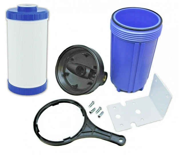 Suavizante de agua sin sal Jumbo 10"" x 4,5" filtración para toda la casa con certificación NSF