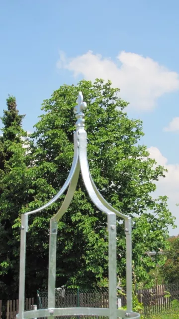 Rosensäule Rosenkönig-> Rankhilfe Rankgerüst Verzinkt Stahl Vollmaterial H:200cm