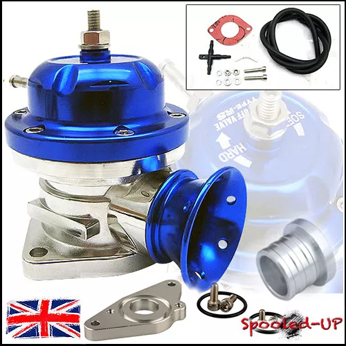 BLUE TYPE RS BLOW OFF DUMP VALVE fits SUBARU IMPREZA 1-15 WRX STI GREDDY FLANGE