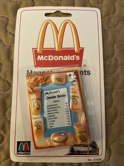 Vintage McDonald's Retro Restaurant Speedee Service Menu Sign Magnet #51688 Vintage McDonald's Retro Restaurant Speedee Service Menu Sign Magnet #51688