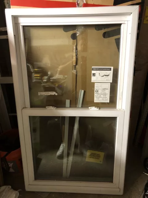 Vinyl Double Hung Window White Low E Argon Gas New