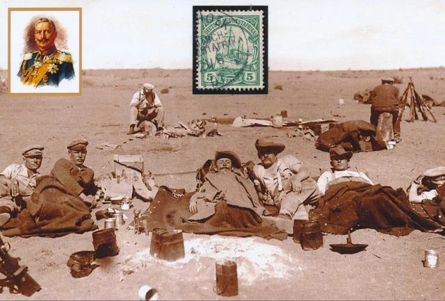 *Deutsche Kolonie, Südwest-Afrika, Ansichtskarte mit original Briefmarke (20)