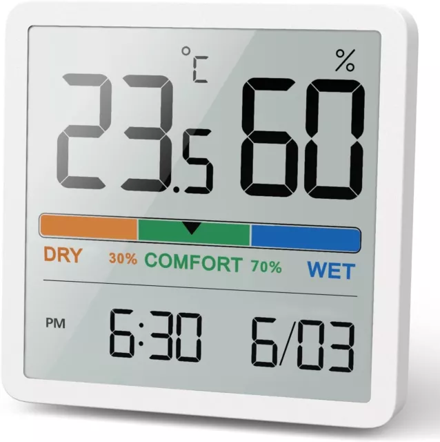 NOKLEAD Igrometro Termometro per interni - Indicatore digitale con sensore di mo