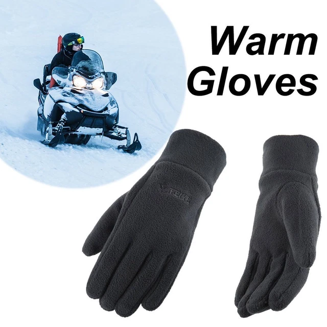 il freddo Termico Scooter ATV Guanti per dita Antiscivolo Vello Guanti da moto