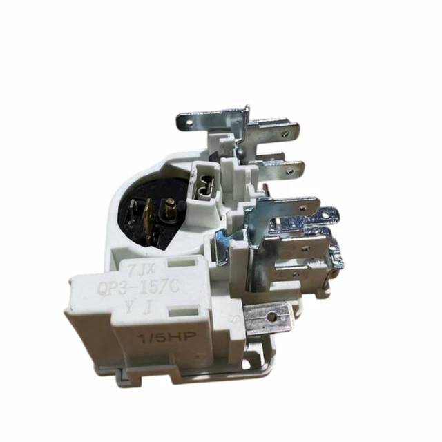 Relè Di Avviamento E Protezione Sovraccarico Per Frigorifero - 2 Pezzi, 2 Pin 12 Ohm + 1/3 HP