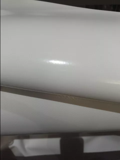 Tessuto in PVC Colore Bianco Vendita al mezzo metro lineare altezza 140(650g/mq) 2