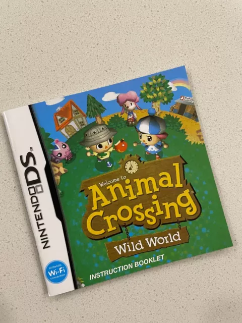 Animal Crossing Wild World - Nintendo Ds - Instruction Manual Only