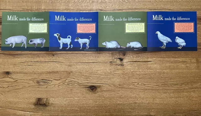 Vintage National Dairy Council “Milk Made the Difference” Advertisement Poster