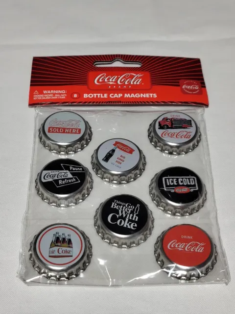 Coca Cola Collectable Bottle Cap Magnets