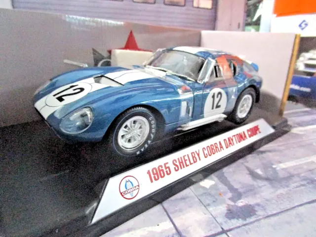SHELBY Cobra Daytona Ford Coupe #12 Schlesser Grant 1965 24h Le Mans CMR 1:18