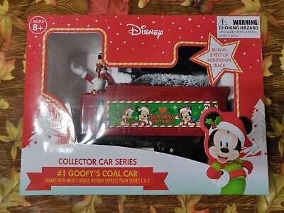 Goofy's Coal Car train set accessory for Mickey Holiday Express 36-piece set NEW