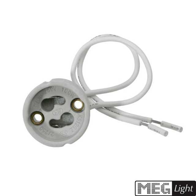 Keramik GU10 Fassung für alle GU10 LED Leuchtmittel
