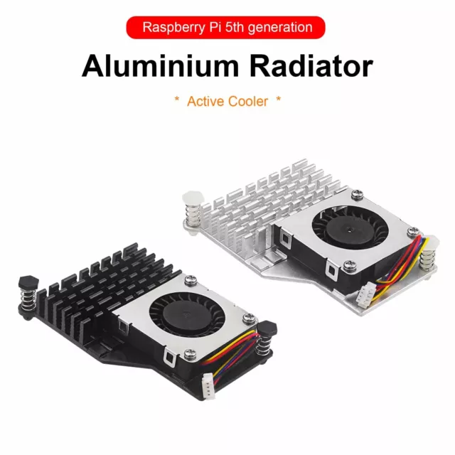 Raspberry Pi 5 Radiator Active Cooler Aluminum Dissipateur chaleur Ventilateur