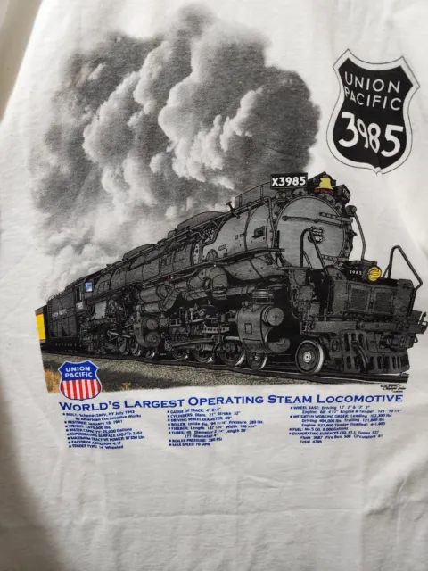 NWOT-UNION PACIFIC RAILROAD Steam Train Medium T-Shirt- 🚂 🚂 🚂 $14.99 ...