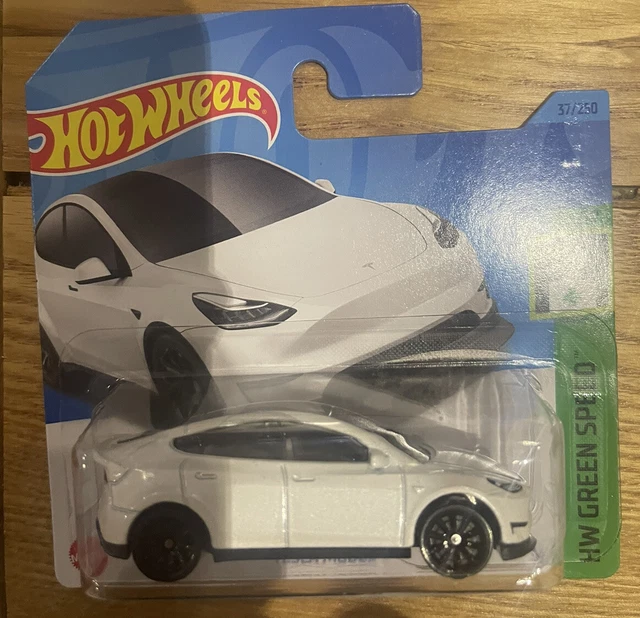 HOT WHEELS TESLA Model Y HW Green Speed White 37/250 2023 4.96 PicClick