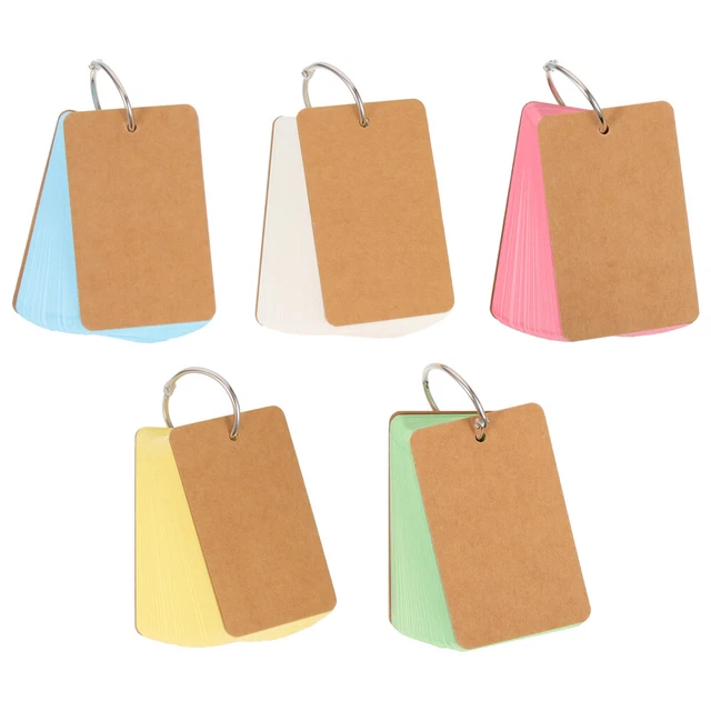 5 Pcs Carta Di Carta Kraft Con Raccoglitore Cartoncino Mini Raccoglitori Appunti