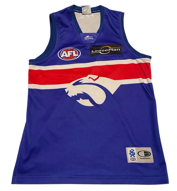 Maillot Western Bulldogs AFL Porté En Match Par Alex Keath - Occasion, Rugby, Guernsey