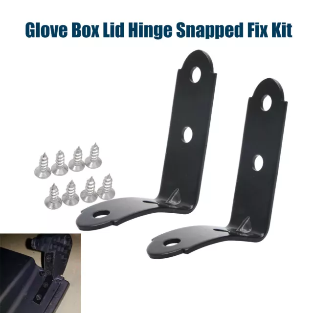 1Pair Glove Box Hinge LID Snapped Repair Kit For A3 A4 S4 B6 B7 2001-2008 Black