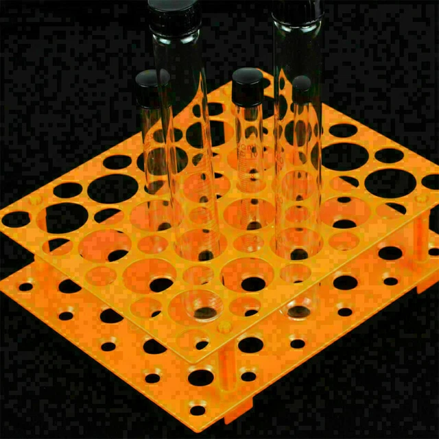 New 50 holes Plastic Test Tube Rack Stand Bracket Glassware & Lab Equipment