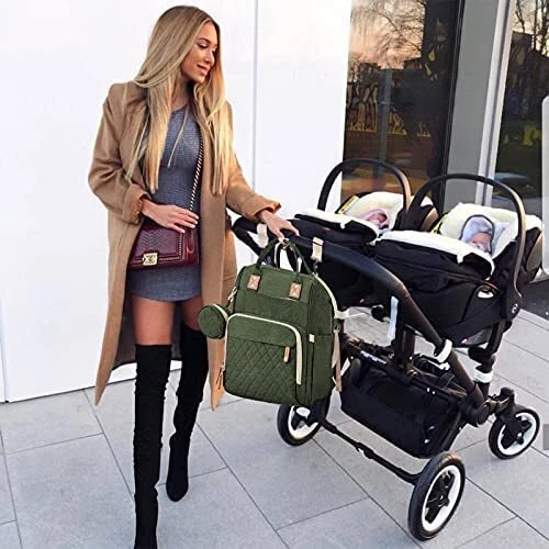 Diaper Bag Backpack with Changing Station for Baby, Mommy Bag for traveling 5