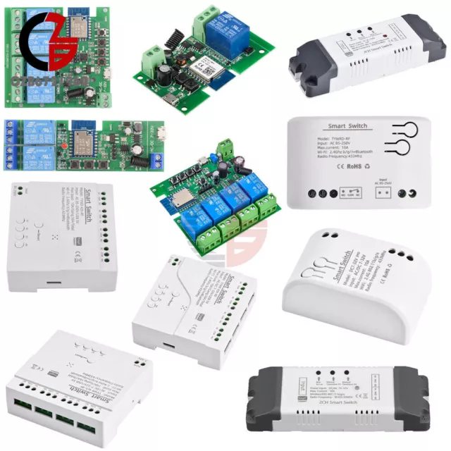 Smart Remote Control Wireless WiFi Switch Relay Module 1/2/4CH DC7~32V/AC85~250V