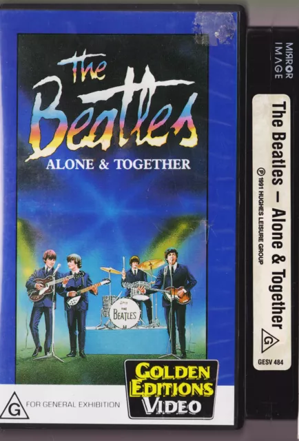 THE BEATLES - ALONE AND TOGETHER - VHS Video TAPE - VINTAGE 1991