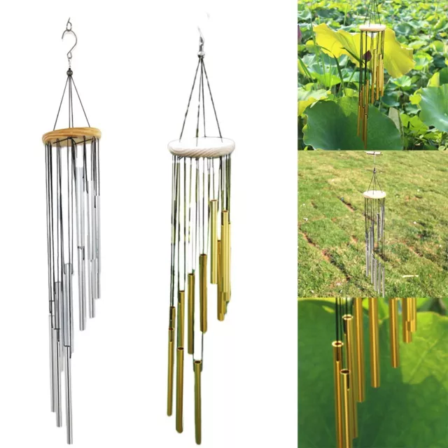 Carillon antirouille avec 12 tubes en aluminium ajouter de la beauté à votre e