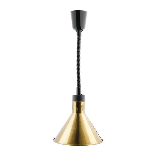 Apuro Retractable Conical Heat Lamp Shade Gold Finish PAS-DY465-A