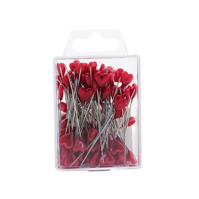 Rojo corazón floristería Pines 5cm/2 Caja de 80 pulgadas de largo