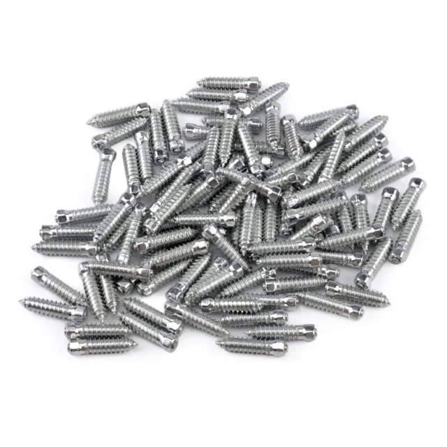 100pcs/Set Car Motorcycle 25mmx6mm Tires Screw Snow Spikes Wheel Chains Studs