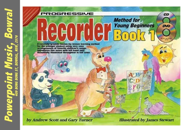 Progressive Recorder Method Young Beginners BK 1 + CD + DVD