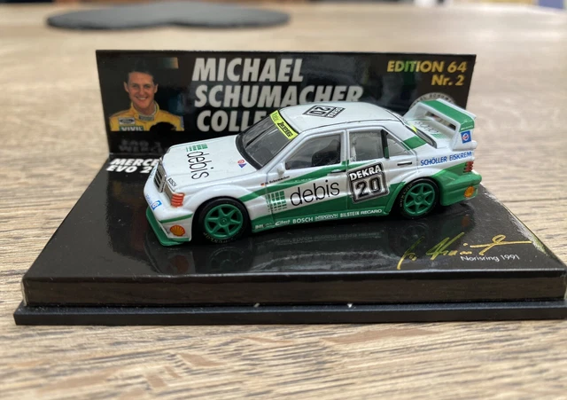 1:64 MINICHAMPS MICHAEL Schumacher Collection Mercedes 190E Edition 64
