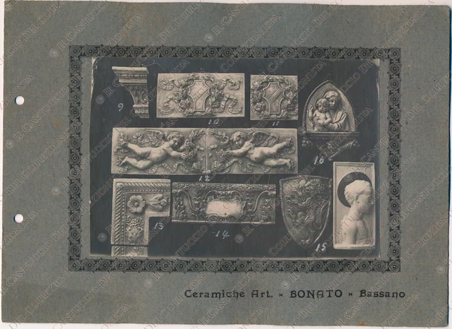 BASSANO DEL GRAPPA Ceramiche Artistiche BONATO Arte Vicenza Fotografia Catalogo