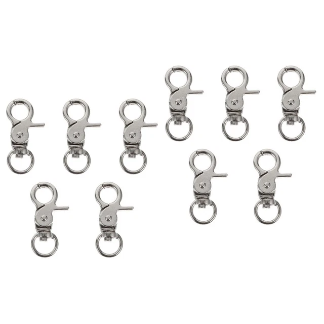 10 piezas Accesorios de repuesto para jaula para pájaros Accesorios de repuesto para llavero resorte