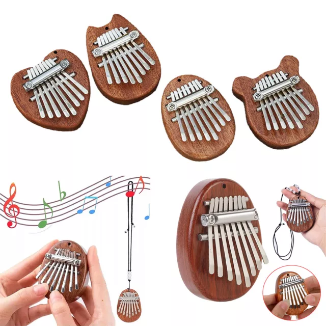 Mini 8 Keys Finger Kalimba Thumb Piano Mbira Harp Portable Musical Beginner Gift