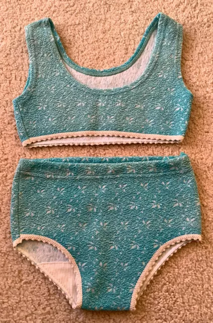 Bikini vintage anni '70 per ragazze di Chilprufe età 4 ma più simile a 2/3 dimensioni moderne