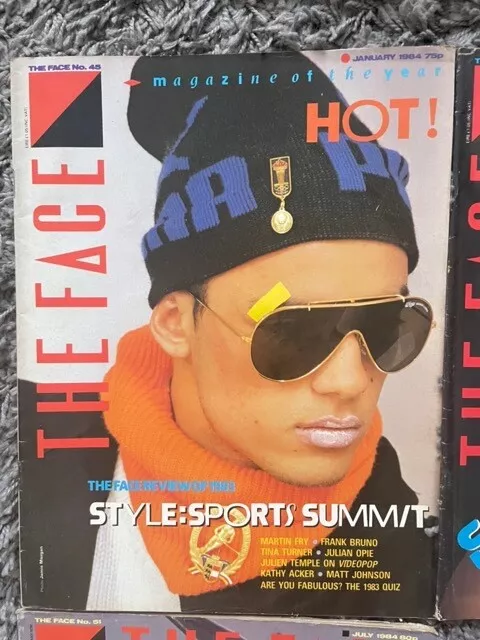 THE FACE magazine issue #45 - January 1984 - Winter sports style - Nick Kamen