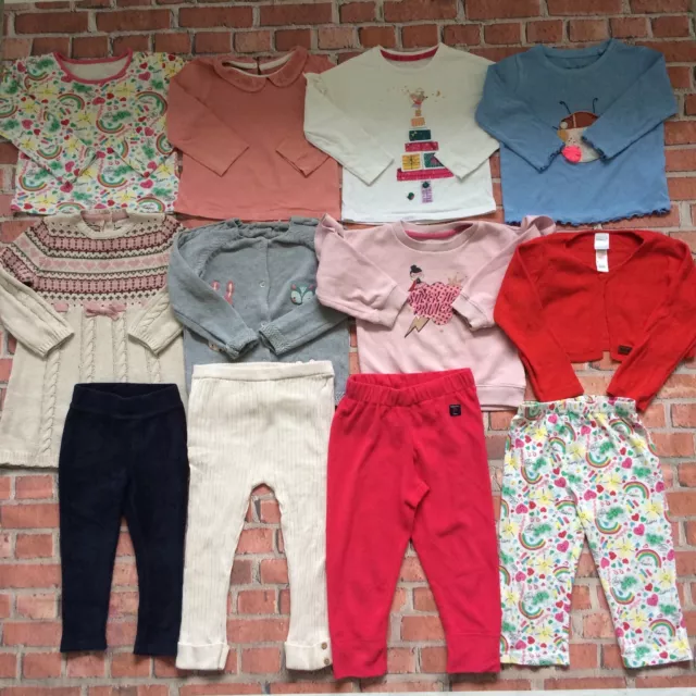 Pacchetto abiti da ragazza 18-24 mesi maglione abito da jogger Next TU George ecc.