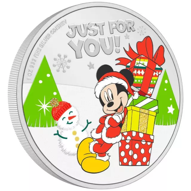 Silbermünze Disney™ Season's Greetings (8.) 2021 - Niue - 1 Oz PP