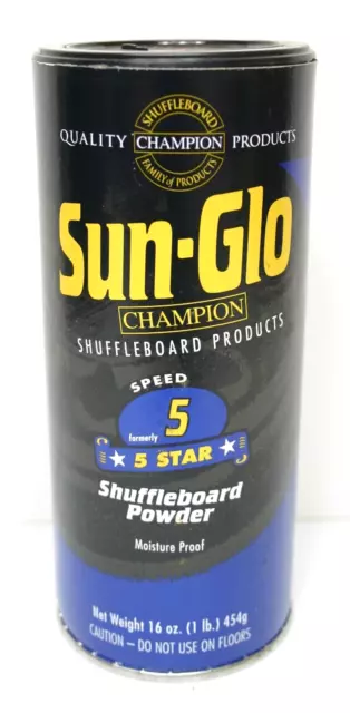 Sun-Glo #5 Speed Shuffleboard Powder Wax 16 Oz Can, Single