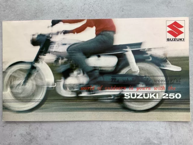 Suzuki 250 Model T10 UK Market Motorbike Sales Brochure - 1964