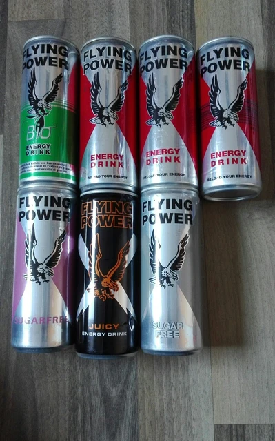 7 ENERGY DRINK Dosen Sammlung Leere Cans Flying Power Set 250ml Empty ...