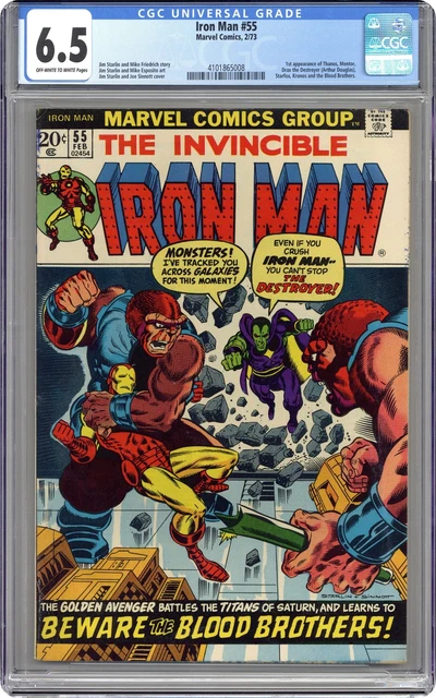 Iron Man #55 CGC 6.5 1973 4101865008 1st app. Thanos