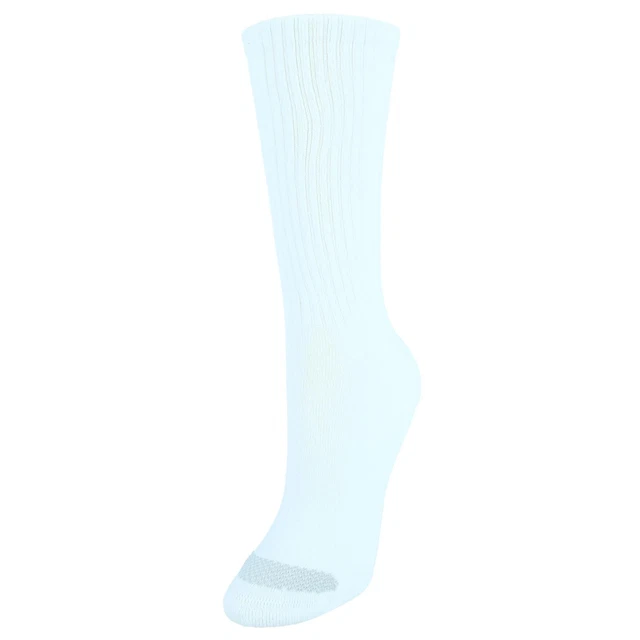 New Hanes Women's Cool Comfort Crew Socks Extended Sizes (6 Pack)