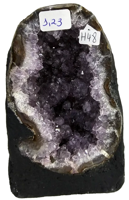 Achatgeode Amethyst  Druse Kristall Edelstein Achat Geode Bergkristall Quarz