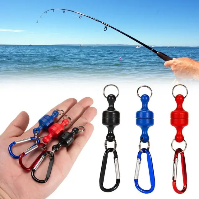 Magnet Buckle Fly Fishing Magnetic Net Quick Release Hanging Q7Q3 Clip Q4L5