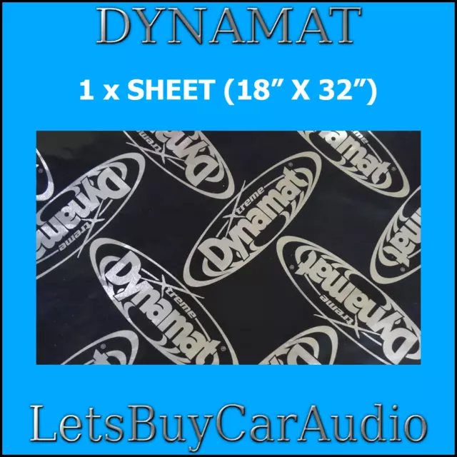 "DYNAMAT SOUND DEADNING XTREME EXTREME 1 BLATT 18""x32""