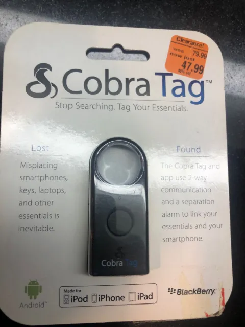 Cobra Tag BT225 Bluetooth 2-Way Communication And Alarm Tag For Android